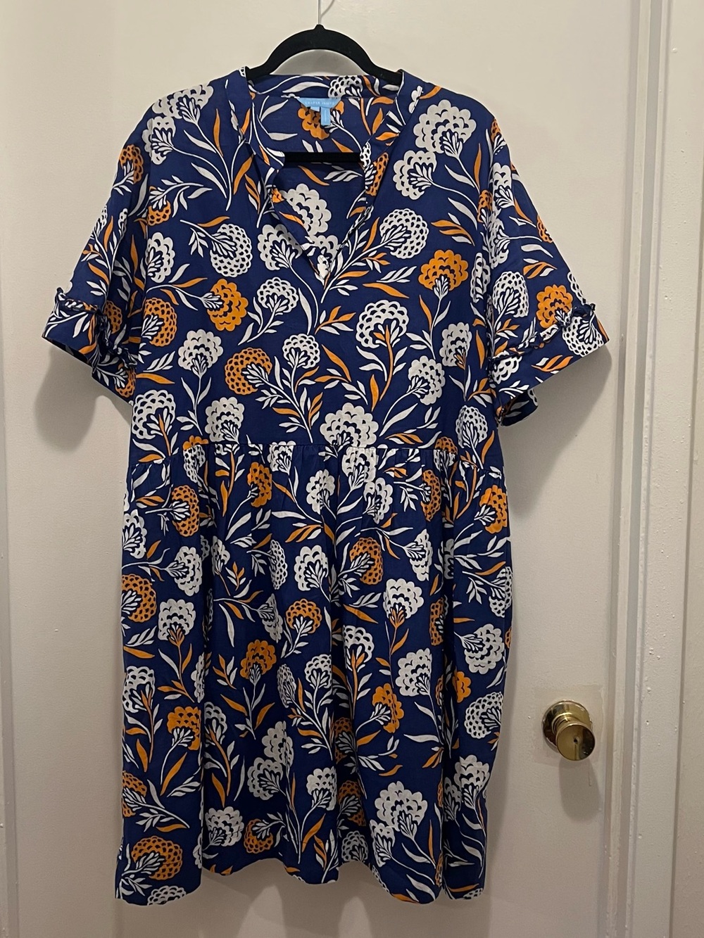 Draper James Simone Abstract Dahlia Print Dress with Pockets Size XXL - Picture 3 of 9